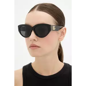Dolce & Gabbana ochelari de soare culoarea negru, 0DG4514 imagine