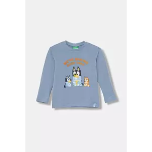 United Colors of Benetton longsleeve din bumbac pentru copii cu imprimeu, 3I1XG10KH imagine