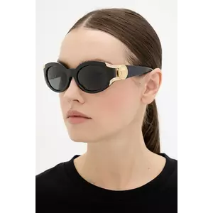 Versace ochelari de soare culoarea negru, 0VE4503U imagine