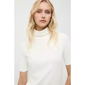 Medicine tricou culoarea bej, cu guler imagine