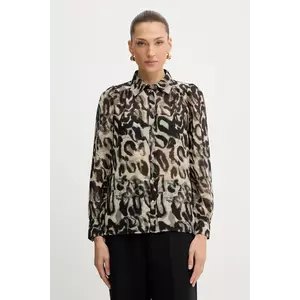 Morgan cămașă culoarea negru, cu guler clasic, regular, CHLEO imagine