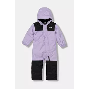 The North Face costum de schi pentru copii BABY FREEDOM SNOW SUIT culoarea violet, NF0A7UNAQZI1 imagine