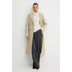 Silvian Heach palton ALBACETE culoarea bej, GPA25010CP imagine
