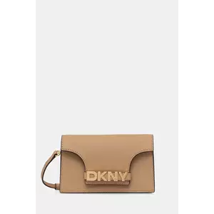 Dkny poșetă de piele culoarea bej, R435OG58 imagine