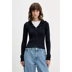 Tommy Jeans cardigan culoarea bleumarin, light, DW0DW21673 imagine