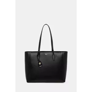 BOSS poșetă de piele culoarea negru, 50547750 imagine