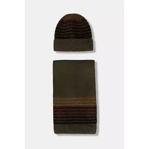 Barbour palarie si esarfa culoarea bleumarin, MGS0089 imagine