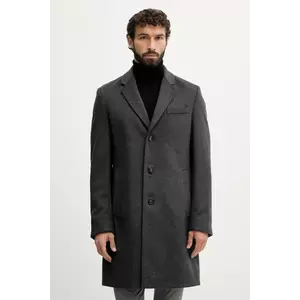 BOSS palton de lână culoarea gri, 50549187 imagine