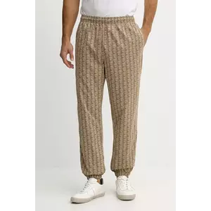 Lacoste pantaloni de trening culoarea bej, cu imprimeu, XH8908 imagine