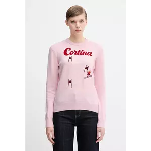 MC2 Saint Barth pulover de lână culoarea roz, QUE0018 imagine