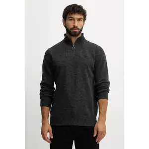 Barbour pulover de lână culoarea bleumarin, light, cu turtleneck, MKN0339 imagine