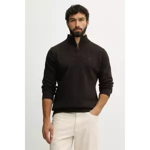 Barbour pulover de lână culoarea bleumarin, light, cu turtleneck, MKN0339 imagine