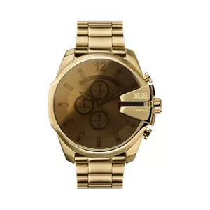 Diesel ceas Mega Chief Chronograph barbati, culoarea auriu, DZ4662 imagine