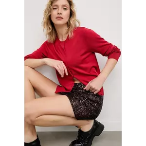 Answear.LAB fusta culoarea maro, mini, evazati imagine