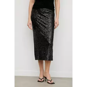 Answear.LAB fusta culoarea negru, midi, creion imagine