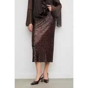 Answear.LAB fusta culoarea maro, midi, creion imagine