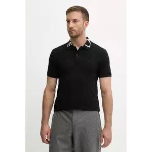 Lacoste tricou polo culoarea negru, uni, PH9538 imagine