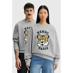 Kenzo hanorac de bumbac x Verdy culoarea gri, cu imprimeu, FF58SW2394MF.94 imagine