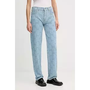 Kenzo jeans femei high waist, FF52DP2166J4.DB imagine