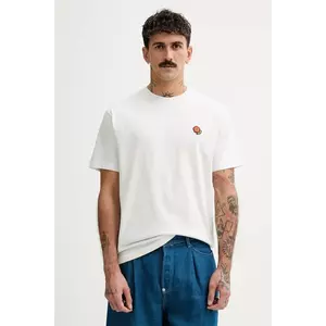 Kenzo tricou din bumbac Pop barbati, culoarea alb, cu imprimeu, FF55TS5284SG.02 imagine