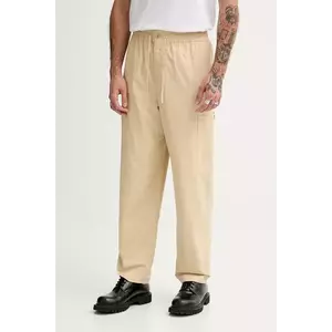 Kenzo pantaloni de bumbac culoarea bej, FF55PA5019SC.11 imagine