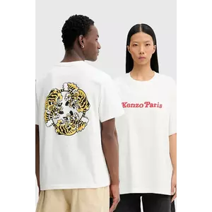 Kenzo tricou din bumbac x Verdy culoarea alb, cu imprimeu, FF58TS4814SG.02 imagine