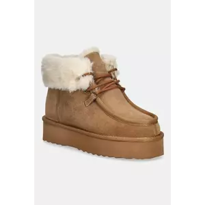 Answear.LAB cizme de zapada din piele intoarsa culoarea maro imagine