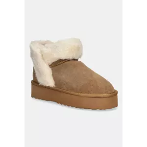 Answear.LAB cizme de zapada din piele intoarsa culoarea maro imagine