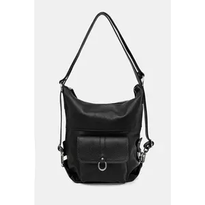 Answear.LAB ghiozdan de piele culoarea negru, mare, neted imagine