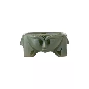 Bloomingville castron 21 x 8 x 17, 5 cm culoarea verde imagine