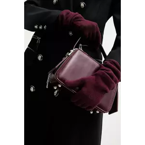 Answear.LAB mănuși cu lână culoarea bordo imagine