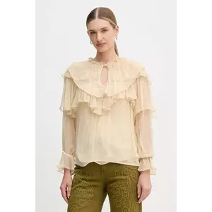 Hoss Intropia bluză culoarea bej, uni, 6282680 imagine