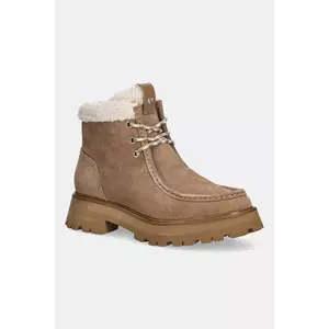 MICHAEL Michael Kors bocanci din piele întoarsă Cade culoarea bej, cu toc plat, izolare ușoară, 40F5CAFE5S.297 imagine