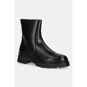 Gant cizme de piele Aligrey culoarea negru, cu toc plat, 31541155 imagine