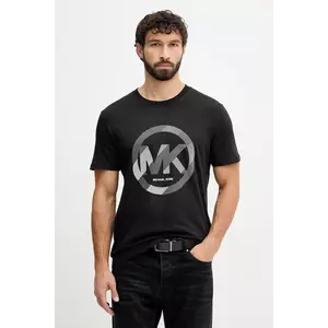 Michael Kors tricou din bumbac culoarea negru, cu imprimeu, CF552TWFV4 imagine