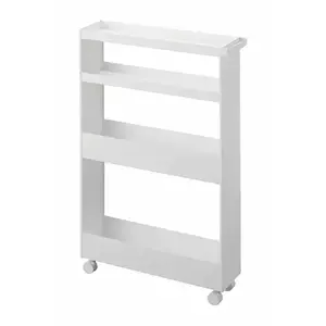 Yamazaki raft pe roți Tower Slim 13 x 48 x 80.5 cm culoarea alb imagine