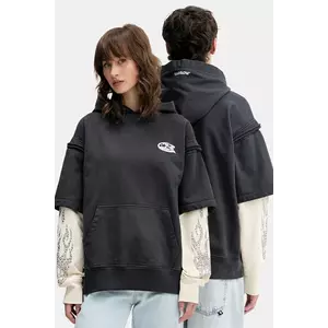 Barrow hanorac de bumbac culoarea gri, cu glugă, cu imprimeu, F5BWUAHS116 imagine