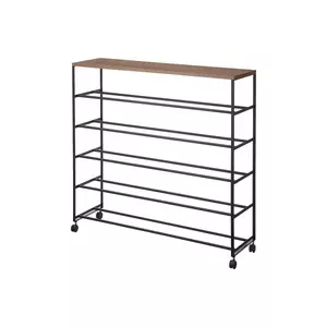 Yamazaki suport de pantofi Towert 90.5 x 26 x 87 cm culoarea negru imagine
