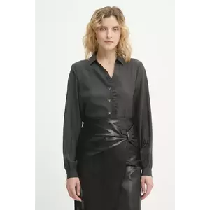 Never Fully Dressed cămașă culoarea verde, cu guler clasic, regular, NFDTO1920 imagine