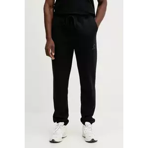 Trussardi pantaloni de trening din bumbac culoarea negru, cu imprimeu, P8008000061N imagine