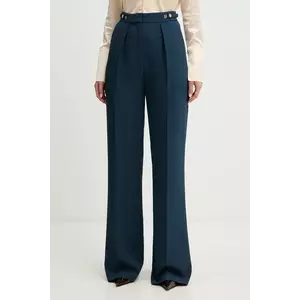 Elisabetta Franchi pantaloni drept, high waist, PA09956E2 imagine