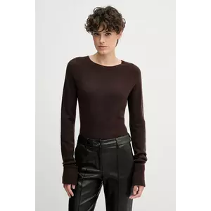 Sandro Ferrone pulover de lână culoarea maro, light, S9YBFNOCE imagine