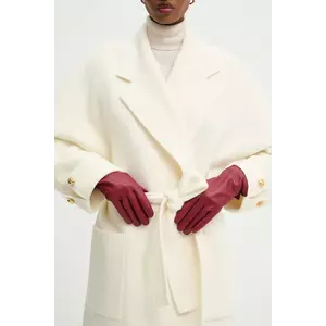 Answear.LAB manusi de piele culoarea bordo imagine