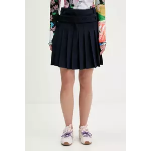 Stine Goya fustă culoarea bleumarin, mini, evazați, SG-AW25-SK019-2435 imagine