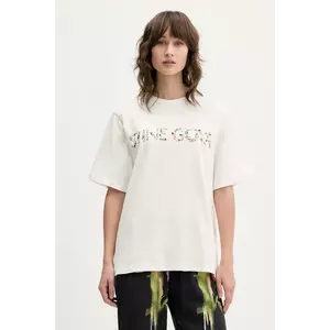 Stine Goya tricou din bumbac culoarea bej, SG-AW25-T009-2243 imagine