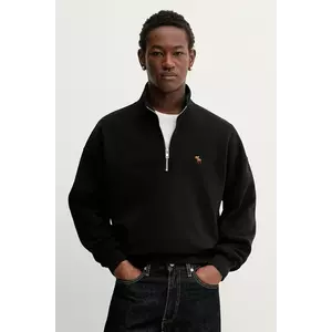 Abercrombie & Fitch bluză culoarea negru, uni, KI122-5541-900 imagine