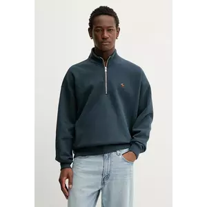 Abercrombie & Fitch bluză culoarea bleumarin, uni, KI122-5541-200 imagine