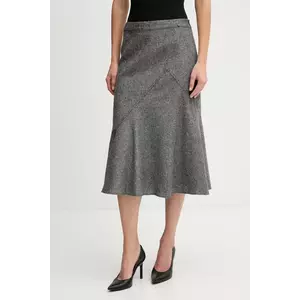 Pedro del Hierro fustă culoarea gri, midi, evazați, 7592145 imagine