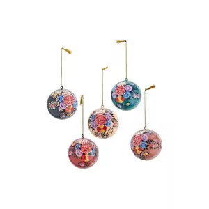 Madam Stoltz set de globuri de Crăciun 7 cm 5-pack imagine