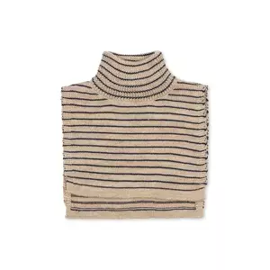 Konges Sløjd fular din lână pentru copii LOULI NECKWARMER culoarea bej, cu imprimeu, KS103501 imagine